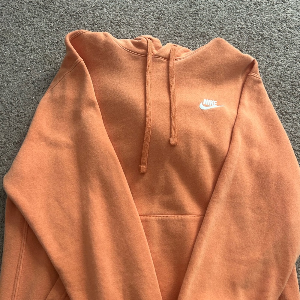 orange nike hoodie